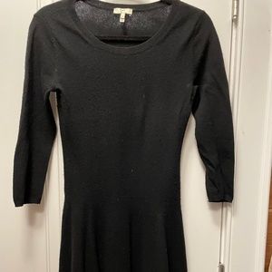 Joie black cashmere fit and flare sweater dress size Small
